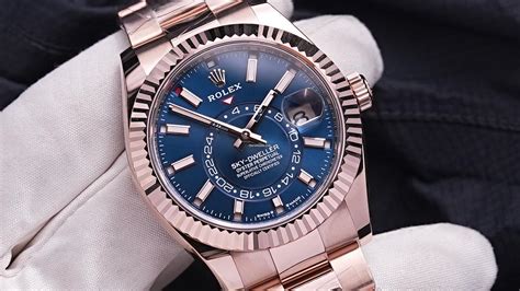 rolex sky dweller blue dial replica|rolex sky dweller retail price.